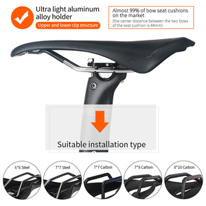 TOSEEK <span class=keywords><strong>Tige</strong></span> <span class=keywords><strong>de</strong></span> <span class=keywords><strong>Selle</strong></span> <span class=keywords><strong>de</strong></span> Vélo en Fibre <span class=keywords><strong>de</strong></span> Carbone Personnalisée, Déport 20mm, Noire, 350/400mm, Coupe-Vent, pour <span class=keywords><strong>VTT</strong></span> - Product Image 2