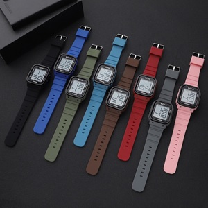 <span class=keywords><strong>Montre</strong></span> de sport numérique minimaliste ultra-fine, étanche, avec grands <span class=keywords><strong>chiffres</strong></span>, rétroéclairage LED, réveil, affichage de la semaine et du mois, chronomètre, OEM - Product Image 6