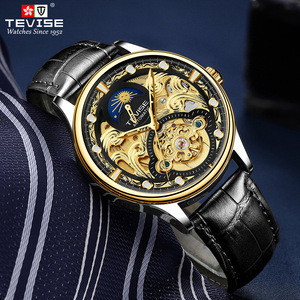 Montre mécanique de mode 820D ajourée, lumineuse, automatique, phase de lune, pour homme, très vendue - Product Image 5
