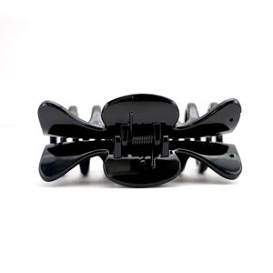 Pince à cheveux en acétate noir de style japonais et coréen, élégante et simple, accessoire de cheveux pour femmes, personnalisable. - Product Image 3