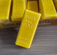 Barres d'or créatives en forme de sac - Jouet anti-stress en PU à rebond lent pour un plaisir de compression - Pépite d'or réaliste