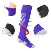 Chaussettes de sport de compression Elite, fond en tissu éponge, séchage rapide, antidérapantes, résistantes à l'usure