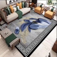 Benutzer definierte große Vintage Kristall Samt Teppiche 3D-gedruckte Boden matte für Wohnzimmer Esszimmer Werkseitig gelieferte Teppich polsterung