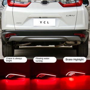 For CRV 18-20 Rear Bumper <b>Light</b> Modified Surround <b>Red</b> Lens New Condition 12v Water Running Turn Signal YCL-3013 <b>Red</b> Lens <b>LED</b> Tai - Product Image 2