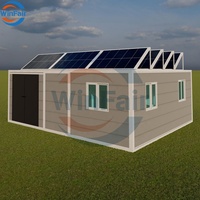 WinFair Mini préfabriqué préfabriqué extensible pliable mobile prêt à l'emploi Maison conteneur petites maisons modulaires avec énergie solaire à vendre