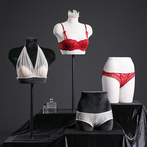 Maniquí de <span class=keywords><strong>ropa</strong></span> <span class=keywords><strong>interior</strong></span> de medio cuerpo femenino colorido con soporte de exhibición de sujetador <span class=keywords><strong>para</strong></span> maniquí - Product Image 1