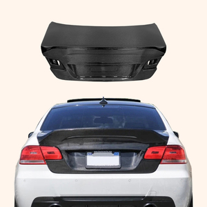 Para <span class=keywords><strong>BMW</strong></span> E92 3 Series y <span class=keywords><strong>M3</strong></span> 08-12 Ducktail Style Carbon Tapa de maletero trasero - Product Image 1