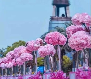 Jihong卸売クリスタルクリアプラスチックラウンドアクリルシリンダー花瓶結婚式のセンターピースの装飾 - Product Image 6
