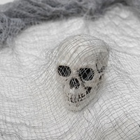 Decoraciones de Telaraña para Halloween, Malla Negra Grande, Tela Desgarrada Espeluznante para Casa Embrujada, Accesorios Colgantes para Fiestas