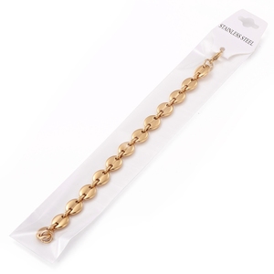 Classic Fashion Jewelry 18k Gold Plated Stainless Steel Coffee Bean <strong>Bracelet</strong> for Women Girls Anniversary Gift - Product Image 6