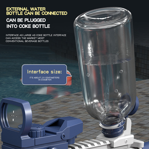 Pistola ad Acqua Elettrica M416 Fai-da-Te con Caricatore a Tamburo ad Alta Pressione, Giocattolo Unisex Impermeabile Rosa - Product Image 5