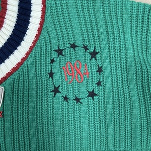 <b>Mens</b> Ribbed Knit Sweater <b>Cardigan</b> Stand Collar <b>Long</b> Sleeve Pullover Custom Logo College Style Winter Wear - Product Image 5
