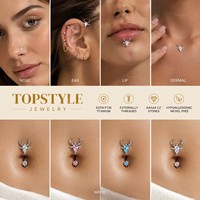Parures de bijoux de mariage, bijoux en zircone, bijoux PVD, bijoux en coquillage, bijoux plaqués titane, bijoux de piercing de nombril en gros