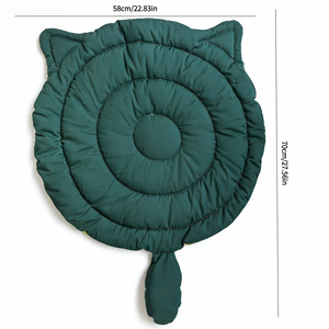 Coussin pour chat en coton en forme de feuille 2026, matelas double face pour chat et petit chien, utilisation au sol, coussin confortable pour chat et chiot - Product Image 4