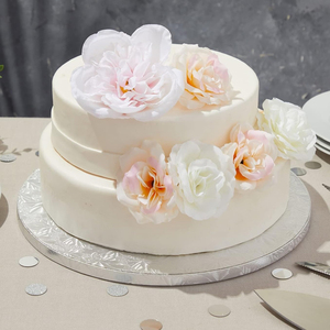 Vente en gros de planches de cercles à gâteau en feuille d'argent personnalisées Base à gâteau 6 8 10 12 pouces en carton tambours à gâteau ronds à bas prix - Product Image 5