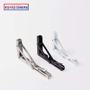 金属鋳鉄製棚ブラケット頑丈な折りたたみ棚ブラケット - Product Image 5