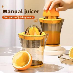 Manual <b>Juicer</b> with Scale and Hand Press Portable Fruit <b>Juicer</b> for Citrus Oranges Lemons Handheld Lemon Squeezer for Kitchen - Product Image 5