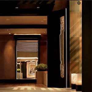 Gagang Pintu Kayu Interior Rumah Kantor Mewah yang Dapat Disesuaikan, Gagang Pintu Masuk Modern Besar untuk Pintu Dorong dan Tarik, Gagang Pintu Kaca - Product Image 1