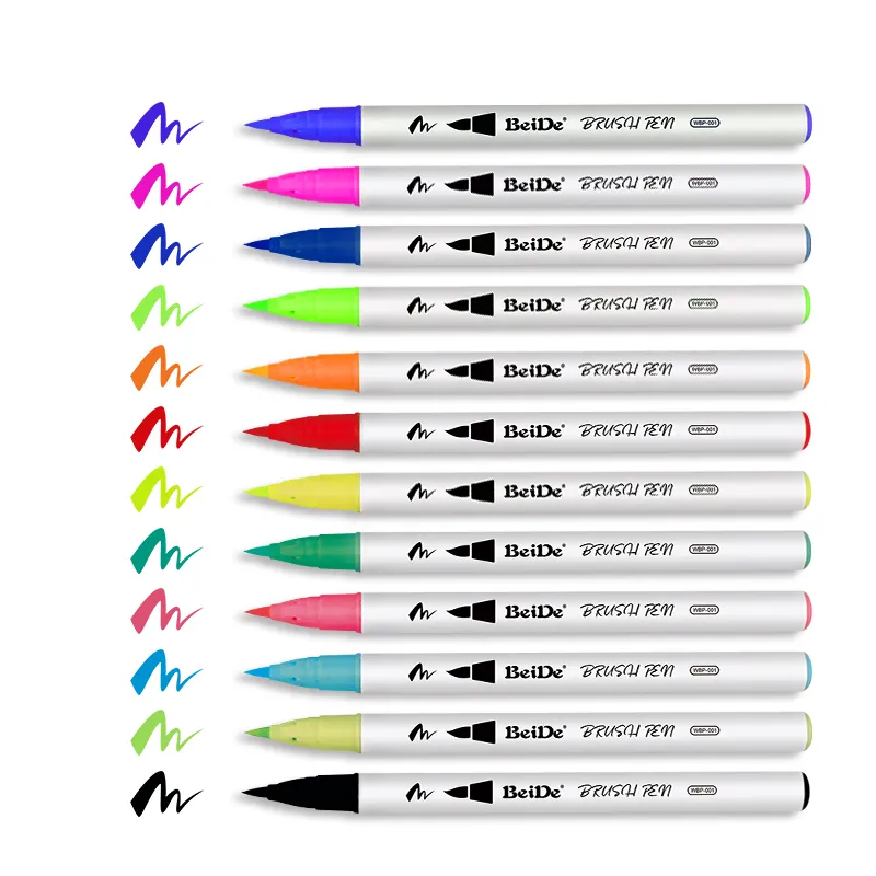 Brush Pen 48 Colors Soft Brush Nib Painting Art Markers Water Color Brush Pen