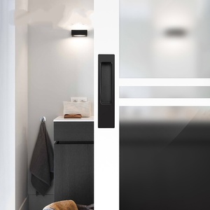 Concealed Installation Zinc Alloy Sliding Door Handle Push-Pull Window <b>Small</b> Kitchen <b>Cabinet</b> Drawer Dresser Modern Design Easy - Product Image 2