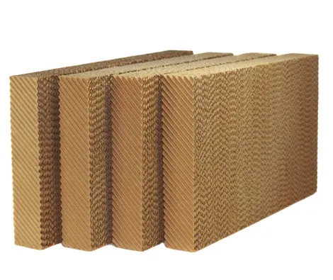 Cortina molhada cooling pads Almofada De Celulose De Cor Marrom para Estufa Refrigeração/Celulose Paper Cooling Pad