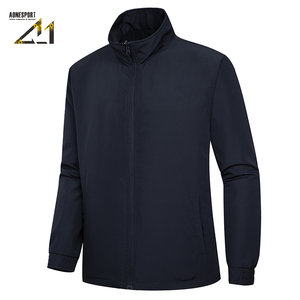 A-1 <b>Men's</b> Waterproof Trench Jacket Stand Collar Knitted Polyester Reversible Breathable Casual Wear - Product Image 3