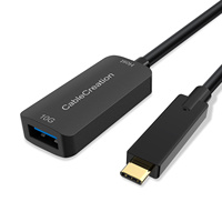 Cable de Extensión CableCreation de 5 Metros USB 3.2 Gen2 10Gbps, USB-C Macho a USB-A Hembra, para Meta 3/3S, Cámara VR, Uso con Computadora - En Stock