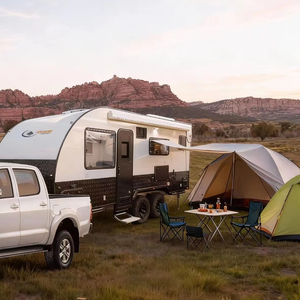 Caravane tout-terrain ECO-19 de 19 pieds 4x4 avec suspension indépendante, lit queen-size et cuisine extérieure - Product Image 1