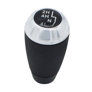 Car Gear <b>Knob</b> 4WD Transfer <b>Shift</b> Lever Chrome Trim For Jeep Wrangler JK 11-18 Ergonomic Design - Product Image 1
