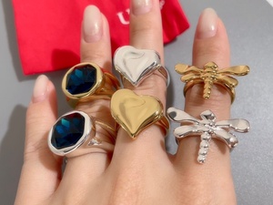 <span class=keywords><strong>Anillo</strong></span> de Lujo Ligero con Logotipo UN50 Original, Chapado en Oro de 18K sobre Cobre, Regalo de Joyería, Se Puede Solicitar el Catá<span class=keywords><strong>logo</strong></span> UN50 al Vendedor - Product Image 6