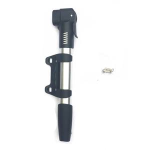 Mini pompe à air portable en alliage d'aluminium pour vélo, équipement de cyclisme léger pour VTT, argent - Product Image 2