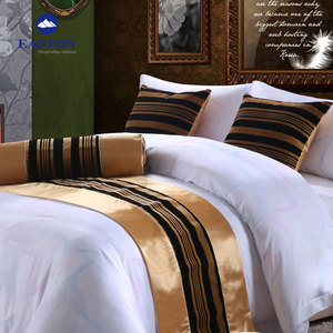 Tope noté 5 étoiles lit décoratif coureur fournisseurs de linge d'hôtel pour hôtel, draps en lin 100% microfibre hôtel à <span class=keywords><strong>new</strong></span> york - Product Image 5