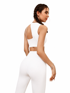 Ensemble de <span class=keywords><strong>yoga</strong></span> personnalisé pour femme : soutien-gorge de sport asymétrique et leggings taille haute pour la gym et l'entraînement - Product Image 6
