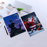 Carpeta de Archivo de Oficina en Forma de L, Duradera, de PP, Tamaño A4, Diseño Navideño de Santa Claus, Marca Yunman, Venta al Por Mayor