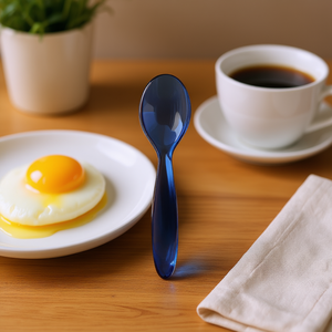 Cuillères à œufs Gnali & Zani Pico, lot de 6, en verre bleu, ustensiles pour servir le petit-déjeuner - Product Image 3