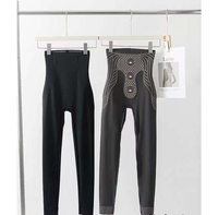 Legging sculptant taille haute respirant sans couture très élastique, effet push-up fessier, color block, disponible en XXL