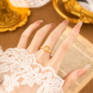 9 Anillos Ajustables Delicados con Granate Ovalado de 7*9mm, Chapados en Oro sobre Plata 925, con Piedras Naturales de Colores, Joyería de Gemas - Product Image 3
