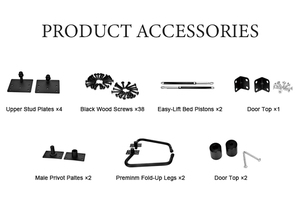 Kit de Herrajes <span class=keywords><strong>para</strong></span> <span class=keywords><strong>Cama</strong></span> <span class=keywords><strong>Abatible</strong></span> de Pared tipo Murphy <span class=keywords><strong>Horizontal</strong></span> Multifunción con <span class=keywords><strong>Mecanismo</strong></span> de Montaje, Muebles de Dormitorio de Estilo Moderno - Product Image 4