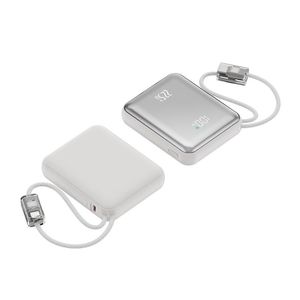 Banque d'alimentation mini haute capacité 22,5 W avec logo personnalisé, affichage LED, charge ultra-rapide, 10000/20000 mAh, chargeur numérique avec affichage, cadeau - Product Image 1