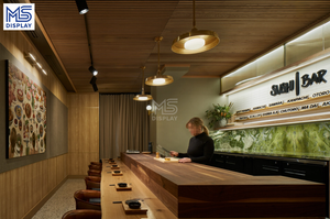 Mostrador de Barra de Sushi Personalizado, Mueble Comercial para Decoración de Bar, Diseño Integral para Cafeterías y Tiendas - Product Image 3
