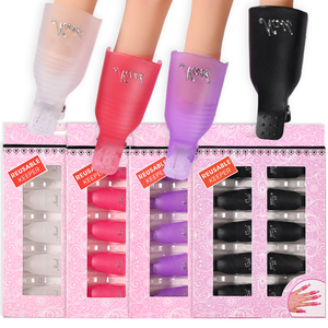 10 unids/caja UV Gel removedor de esmalte Clips colorido acrílico Nail Art Soak Off Cap Clips DIY Limpieza de <span class=keywords><strong>uñas</strong></span> manicura herramientas <span class=keywords><strong>para</strong></span> envolver los dedos - Product Image 1