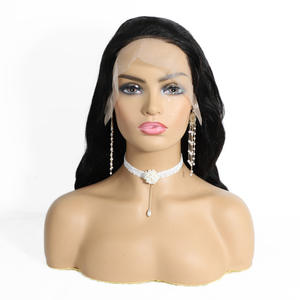 13x4 Calidad Superior 30 pulgadas cuerpo largo onda pelucas encaje cabello humano, base de seda pelucas de cabello humano al por mayor - Product Image 2