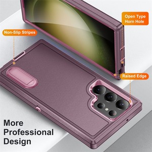 Custodia protettiva resistente antiurto antigraffio resistente 3 in 1 per <span class=keywords><strong>Samsung</strong></span> Galaxy S25 S24 S23 <span class=keywords><strong>S22</strong></span> <span class=keywords><strong>Ultra</strong></span> FE + cavalletto - Product Image 5