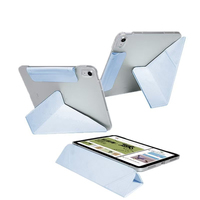 Étui de protection mat pour iPad 2022 10,9 pouces, coque rigide, fixation magnétique anti-pliage, dispositif de fixation + support pliable en trois parties