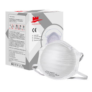 FFP2 masker Respirator karbon Anti kabut, masker pernapasan sekali pakai ulang setengah wajah dengan cangkir katup hidung tahan debu keamanan - Product Image 4