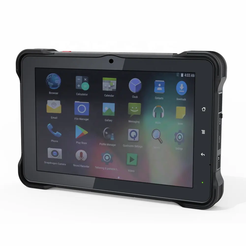 Tablet PC industrial resistente de 10 pulgadas de mano con escáner de código de barras NFC 1D 2D, tableta Android