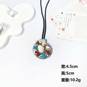 Bolso encanto hecho a mano con cuentas diamantes de imitación decorativo colgante encanto mar Animal Seastar Shell Seahorse pulpo para bolsas - Product Image 2