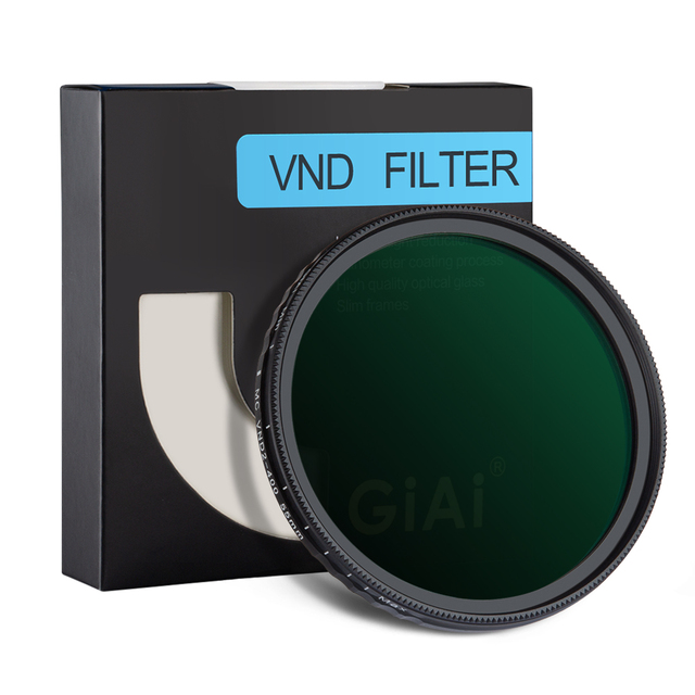 ND Filter Camera Lens Variable Neutral Density Polarizing Plastic Filter Sizes 49mm 52mm 58mm 62mm 67mm 72mm 77mm 82mm 37mm