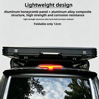 Carpa de Techo Triangular de Aluminio Aislada para las Cuatro Estaciones, Carpa de Techo Rígida Impermeable con Ventana Lateral para Acampar en Familia