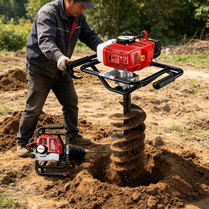 Tarière thermique légère L&<span class=keywords><strong>P</strong></span> pour le forage de trous de pieux de terrasse et de piliers de jardin, pour la maison et le jardin - Product Image 6